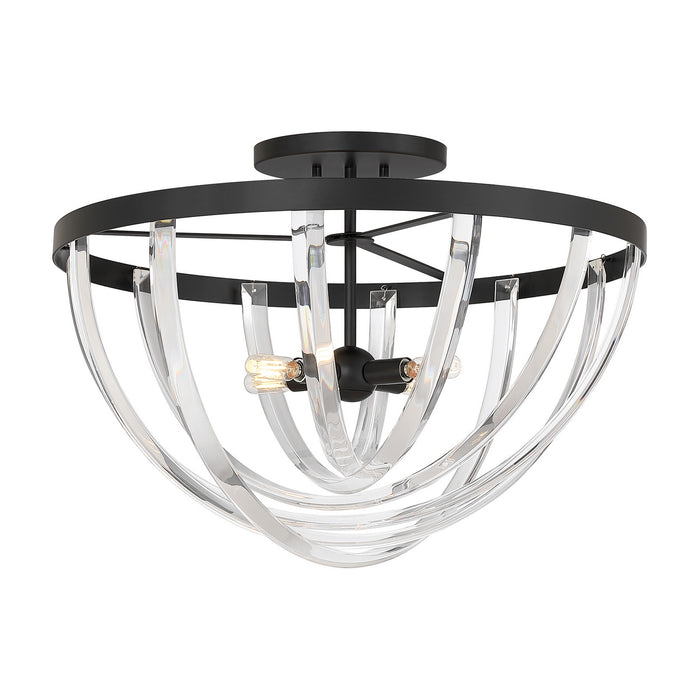 Savoy House - 6-1777-4-89 - Four Light Semi-Flush Mount - Jennings - Matte Black