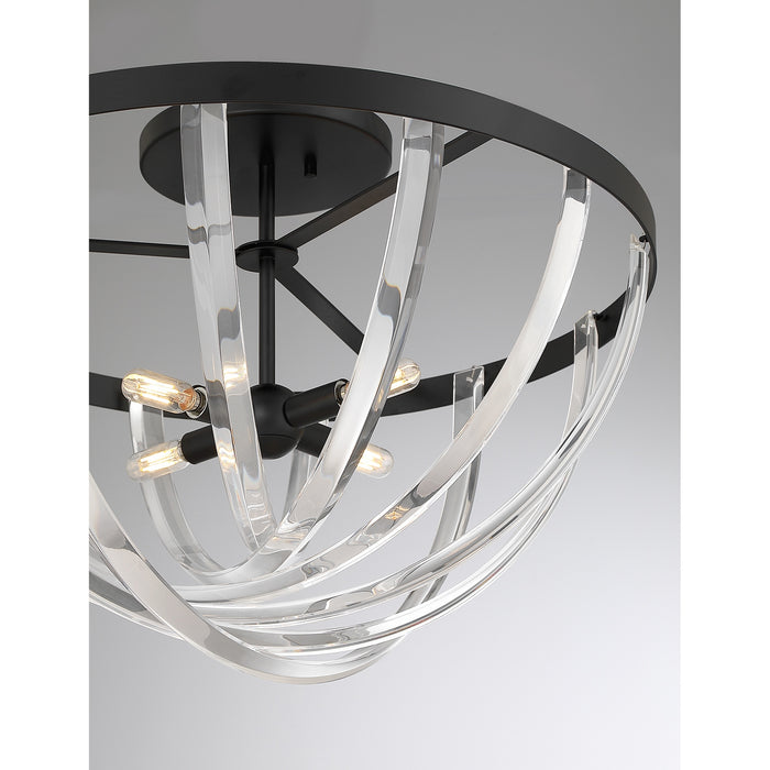Savoy House - 6-1777-4-89 - Four Light Semi-Flush Mount - Jennings - Matte Black