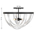 Savoy House - 6-1777-4-89 - Four Light Semi-Flush Mount - Jennings - Matte Black