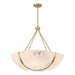 Savoy House - 7-1451-4-322 - Four Light Pendant - Chalfont - Warm Brass