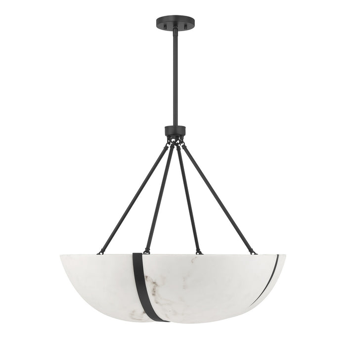 Savoy House - 7-1451-4-89 - Four Light Pendant - Chalfont - Matte Black