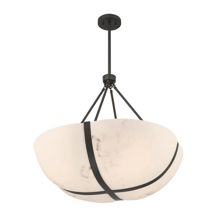 Savoy House - 7-1451-4-89 - Four Light Pendant - Chalfont - Matte Black