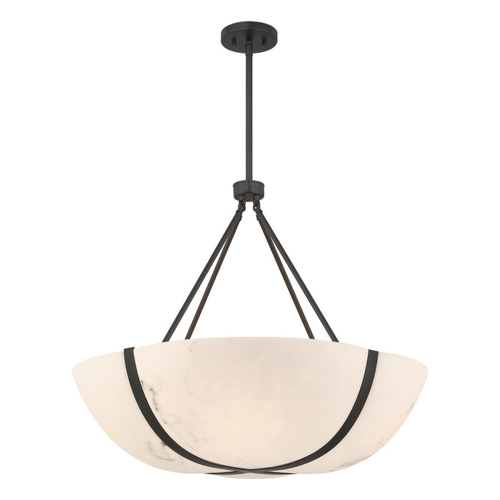 Savoy House - 7-1451-4-89 - Four Light Pendant - Chalfont - Matte Black