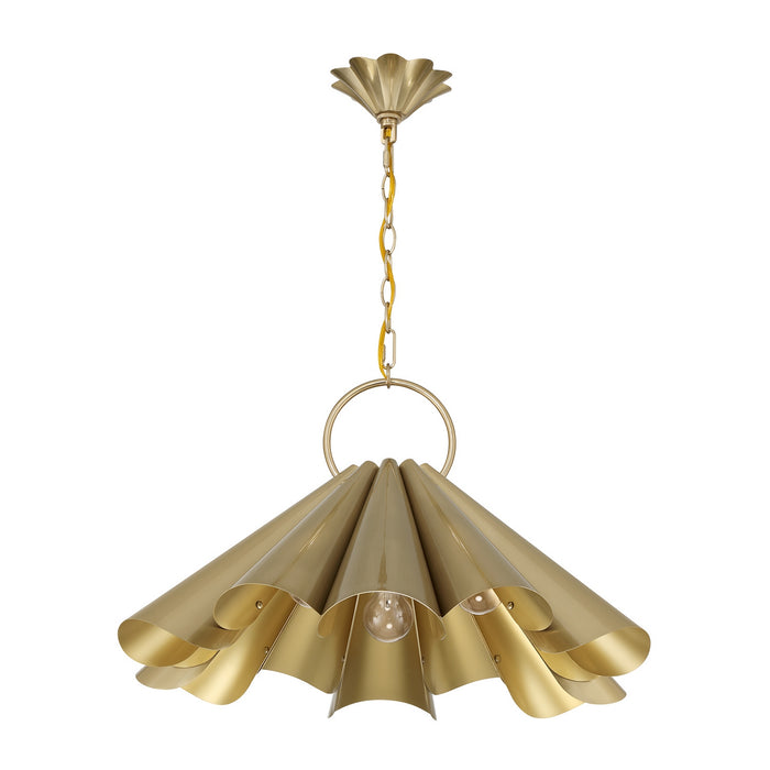 Savoy House - 7-1599-3-127 - Three Light Pendant - Vinton - Noble Brass