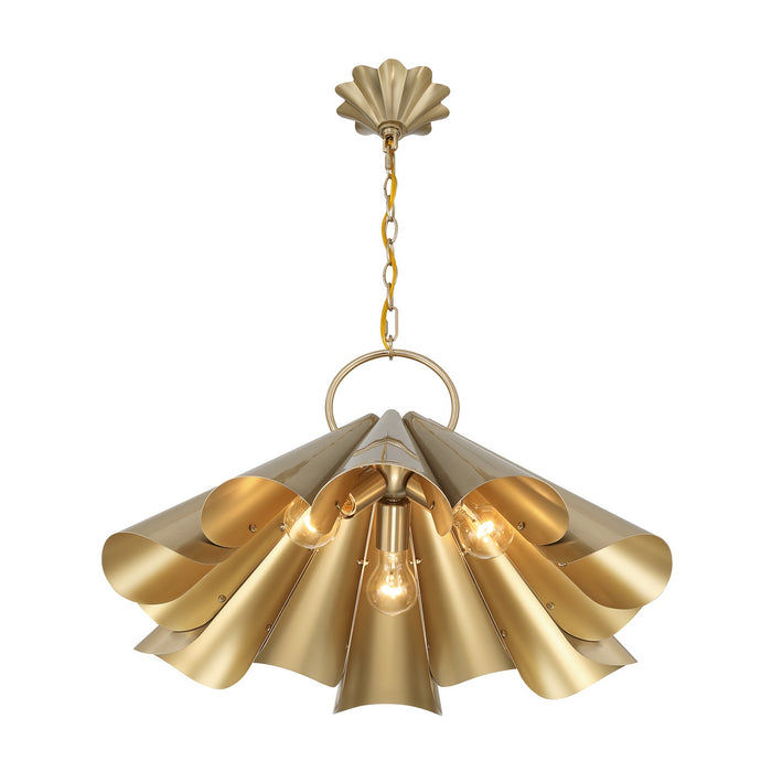 Savoy House - 7-1599-3-127 - Three Light Pendant - Vinton - Noble Brass