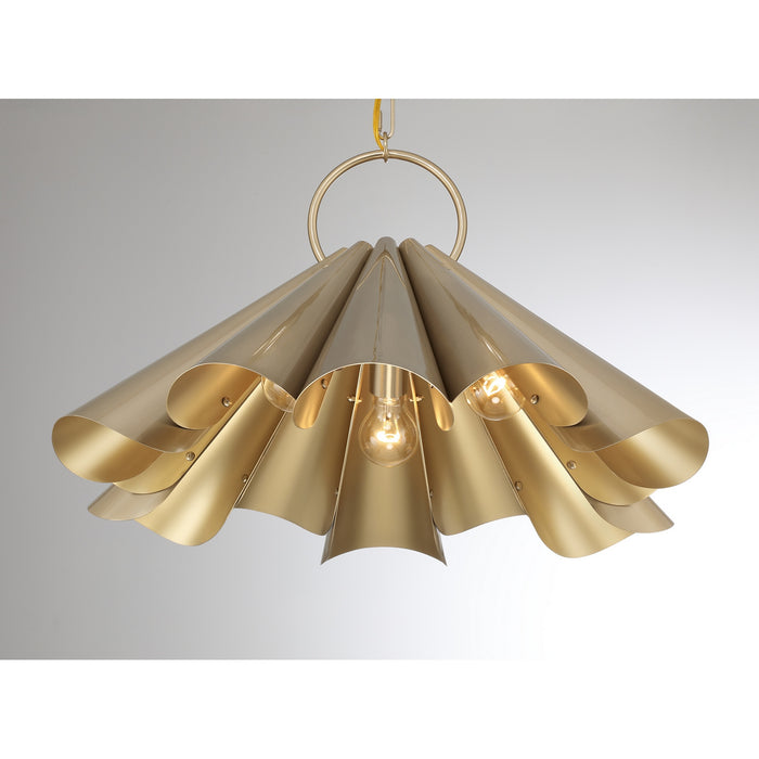 Savoy House - 7-1599-3-127 - Three Light Pendant - Vinton - Noble Brass