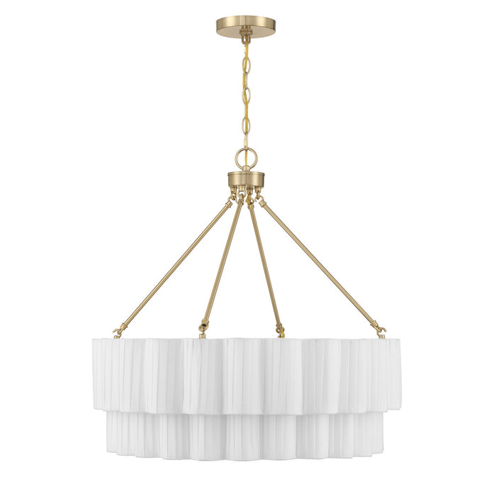 Savoy House - 7-1999-4-127 - Four Light Pendant - Tucker - Noble Brass