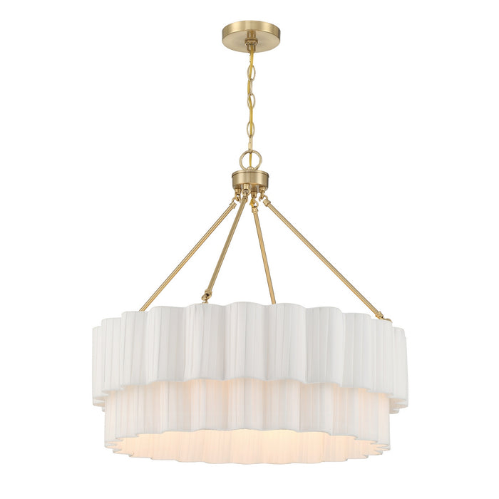 Savoy House - 7-1999-4-127 - Four Light Pendant - Tucker - Noble Brass