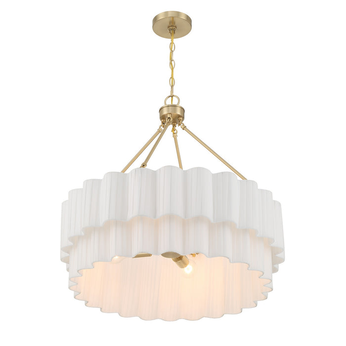 Savoy House - 7-1999-4-127 - Four Light Pendant - Tucker - Noble Brass