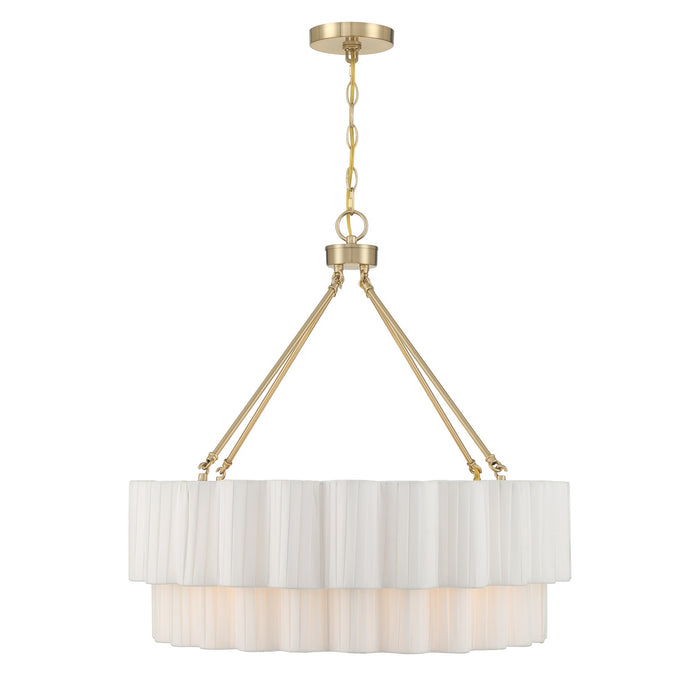 Savoy House - 7-1999-4-127 - Four Light Pendant - Tucker - Noble Brass