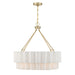 Savoy House - 7-1999-4-127 - Four Light Pendant - Tucker - Noble Brass