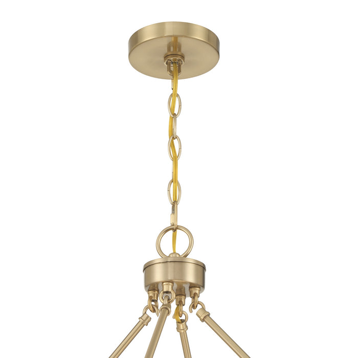 Savoy House - 7-1999-4-127 - Four Light Pendant - Tucker - Noble Brass