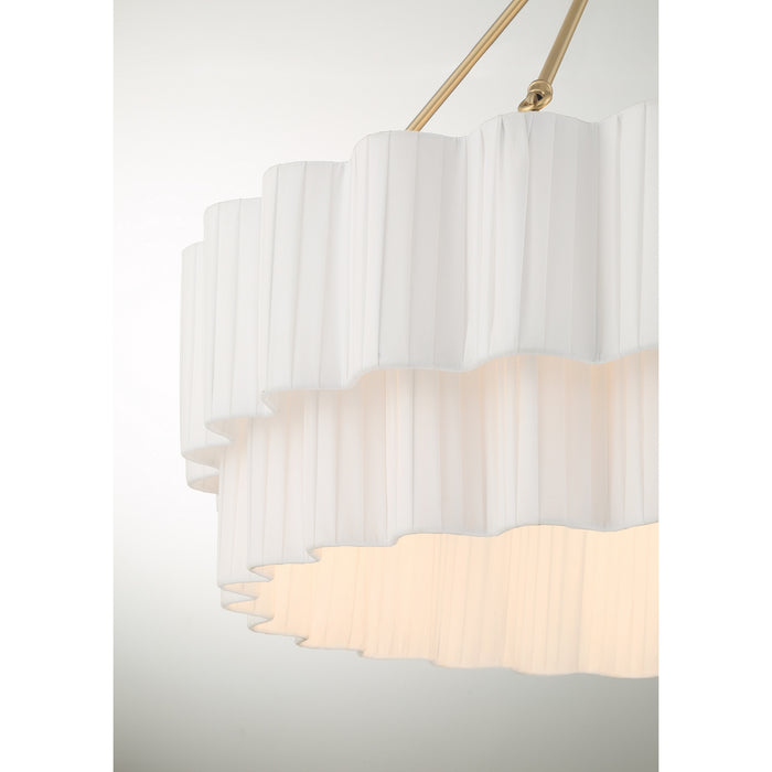 Savoy House - 7-1999-4-127 - Four Light Pendant - Tucker - Noble Brass