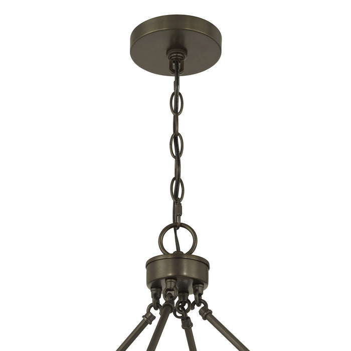 Savoy House - 7-1999-4-15 - Four Light Pendant - Tucker - Mediterranean Bronze