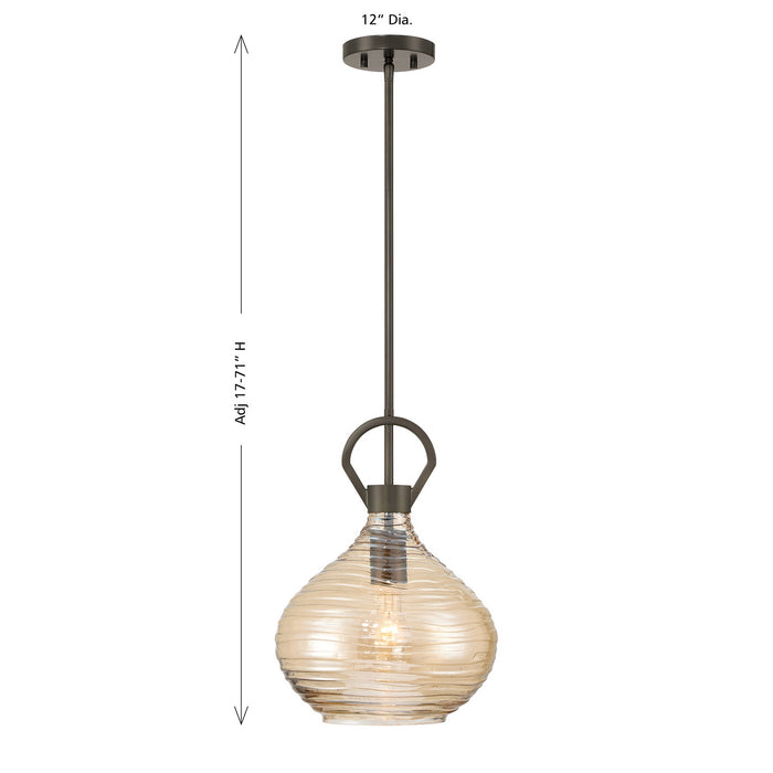 Savoy House - 7-2275-1-15 - One Light Pendant - Sheriden - Mediterranean Bronze