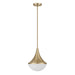 Savoy House - 7-2777-1-127 - One Light Pendant - Ogdon - Noble Brass
