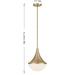 Savoy House - 7-2777-1-127 - One Light Pendant - Ogdon - Noble Brass