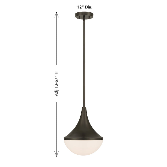 Savoy House - 7-2777-1-15 - One Light Pendant - Ogdon - Mediterranean Bronze