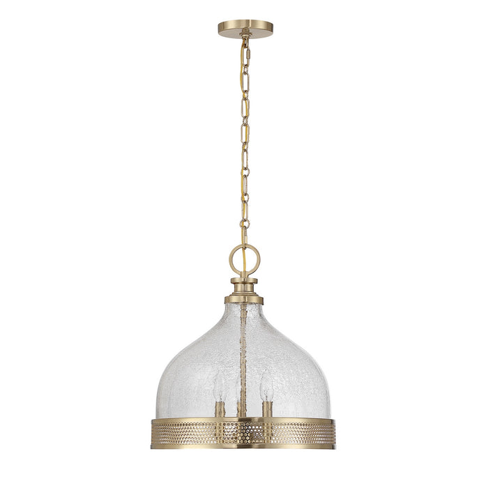 Savoy House - 7-3699-3-127 - Three Light Pendant - Stern - Noble Brass