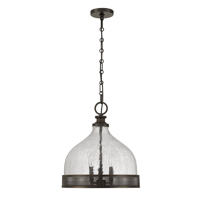 Savoy House - 7-3699-3-15 - Three Light Pendant - Stern - Mediterranean Bronze