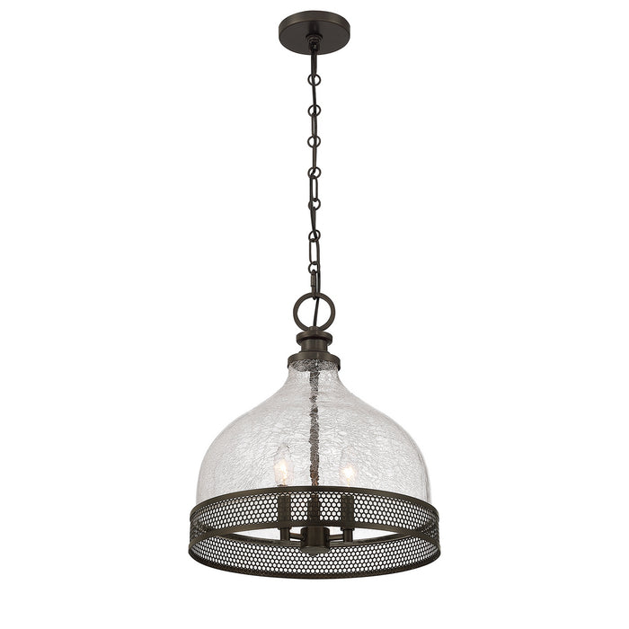 Savoy House - 7-3699-3-15 - Three Light Pendant - Stern - Mediterranean Bronze