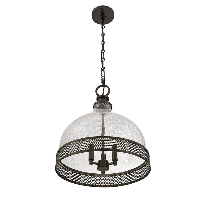 Savoy House - 7-3699-3-15 - Three Light Pendant - Stern - Mediterranean Bronze