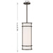 Savoy House - 7-5699-1-15 - One Light Pendant - Porter - Mediterranean Bronze