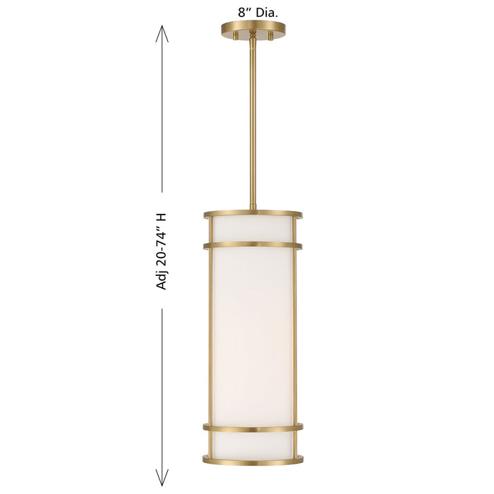 Savoy House - 7-5699-1-322 - One Light Mini Pendant - Porter - Warm Brass