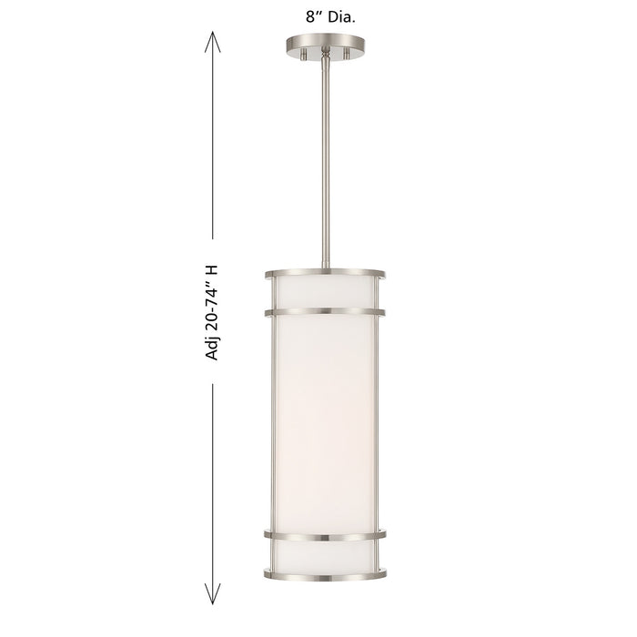 Savoy House - 7-5699-1-SN - One Light Mini Pendant - Porter - Satin Nickel