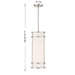 Savoy House - 7-5699-1-SN - One Light Mini Pendant - Porter - Satin Nickel