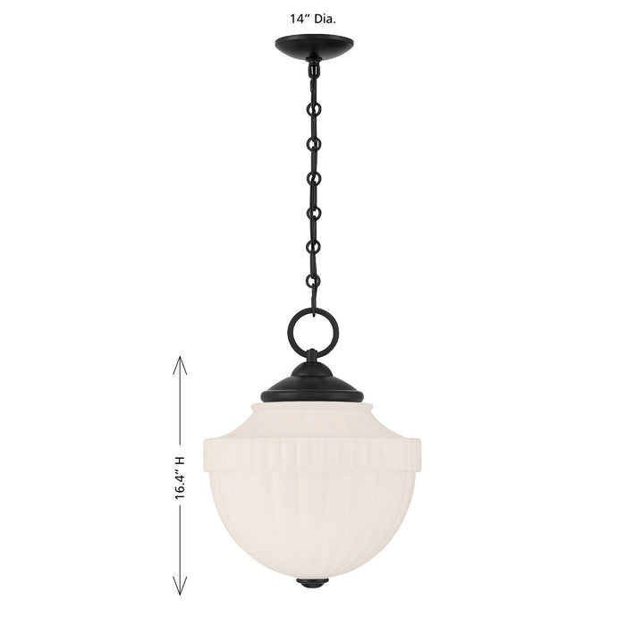 Savoy House - 7-6999-1-89 - One Light Pendant - Montrose - Matte Black