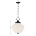 Savoy House - 7-6999-1-89 - One Light Pendant - Montrose - Matte Black
