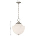 Savoy House - 7-6999-1-SN - One Light Pendant - Montrose - Satin Nickel