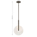 Savoy House - 7-9307-1-15 - LED Pendant - Ainslie - Mediterranean Bronze