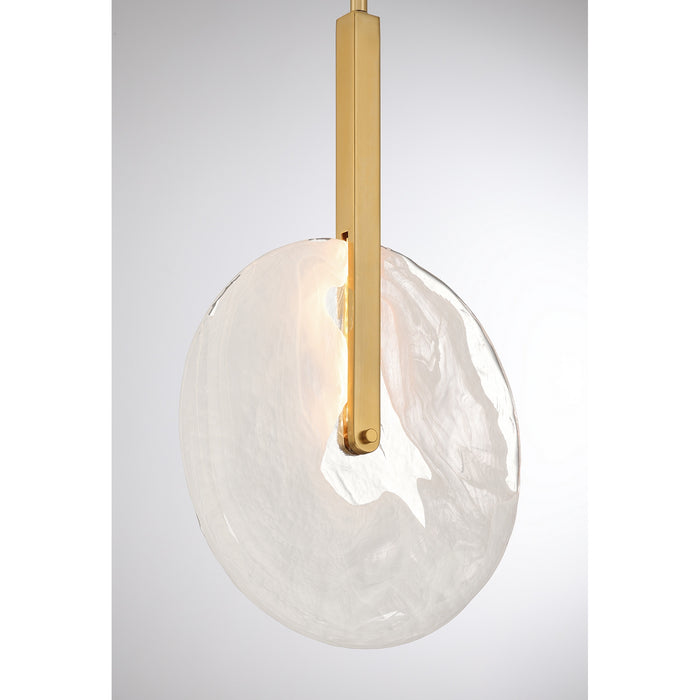 Savoy House - 7-9307-1-322 - LED Pendant - Ainslie - Warm Brass