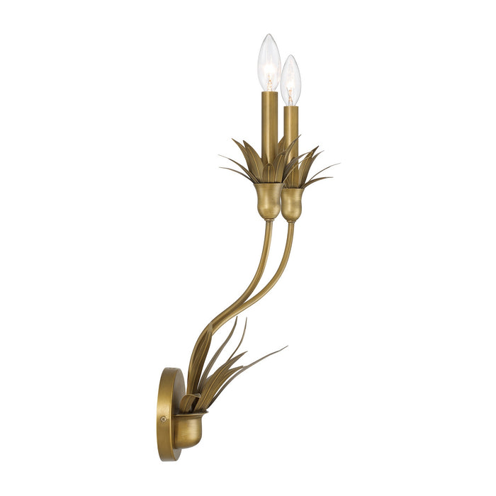 Savoy House - 9-1262-2-339 - Two Light Wall Sconce - Strathmore - Antique Patina