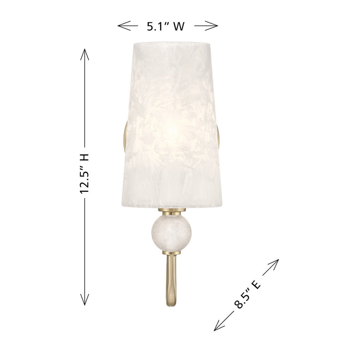 Savoy House - 9-1351-1-127 - One Light Wall Sconce - Sheldon - Noble Brass
