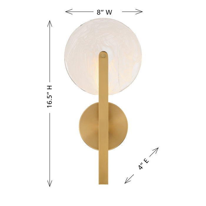 Savoy House - 9-9308-1-322 - LED Wall Sconce - Ainslie - Warm Brass