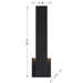 Savoy House - 5-118-5CCT-BK - LED Outdoor Wall Lantern - Davis - Black