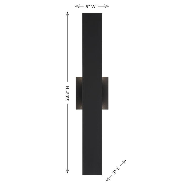 Savoy House - 5-124-5CCT-BK - LED Outdoor Wall Lantern - Davis - Black