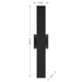 Savoy House - 5-124-5CCT-BK - LED Outdoor Wall Lantern - Davis - Black