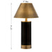 Savoy House - 11-CD04RC-BK - LED Table Lamp - Molly - Black