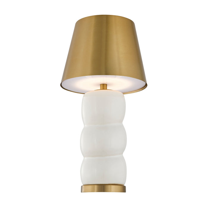 Savoy House - 11-CD24RC - LED Table Lamp - Shelly - White and Brass