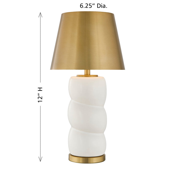 Savoy House - 11-CD24RC - LED Table Lamp - Shelly - White and Brass