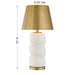 Savoy House - 11-CD24RC - LED Table Lamp - Shelly - White and Brass