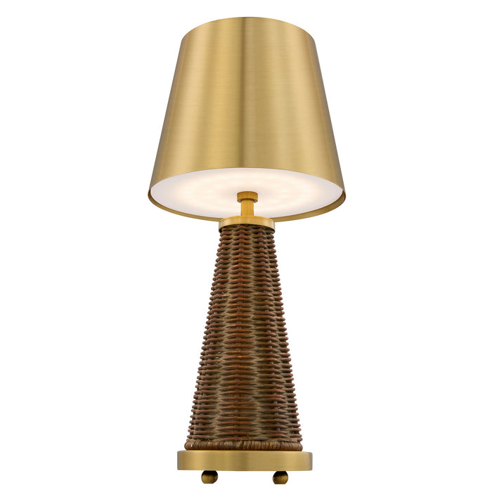 Savoy House - 11-CD25RC - LED Table Lamp - Hazel - Brass and Rattan