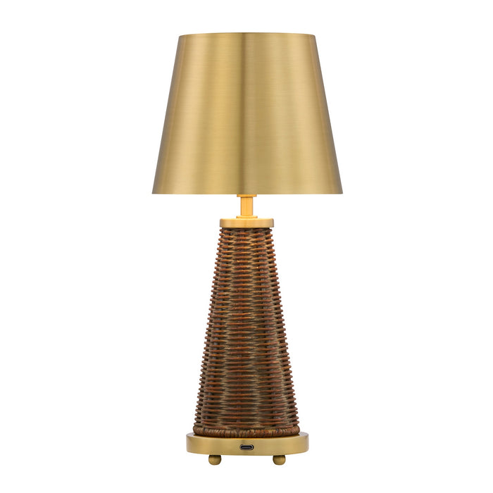 Savoy House - 11-CD25RC - LED Table Lamp - Hazel - Brass and Rattan