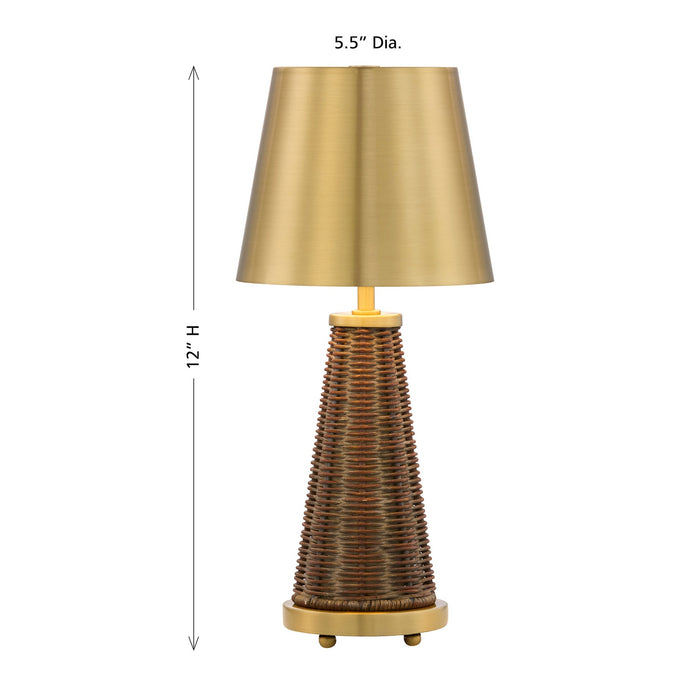 Savoy House - 11-CD25RC - LED Table Lamp - Hazel - Brass and Rattan