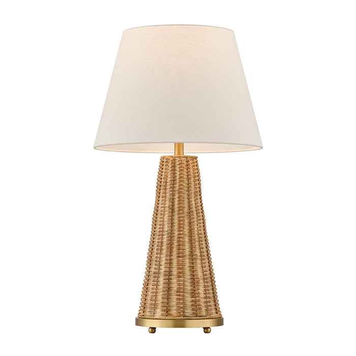Savoy House - 11-CD27 - One Light Table Lamp - Eleanor - Brass and Wicker
