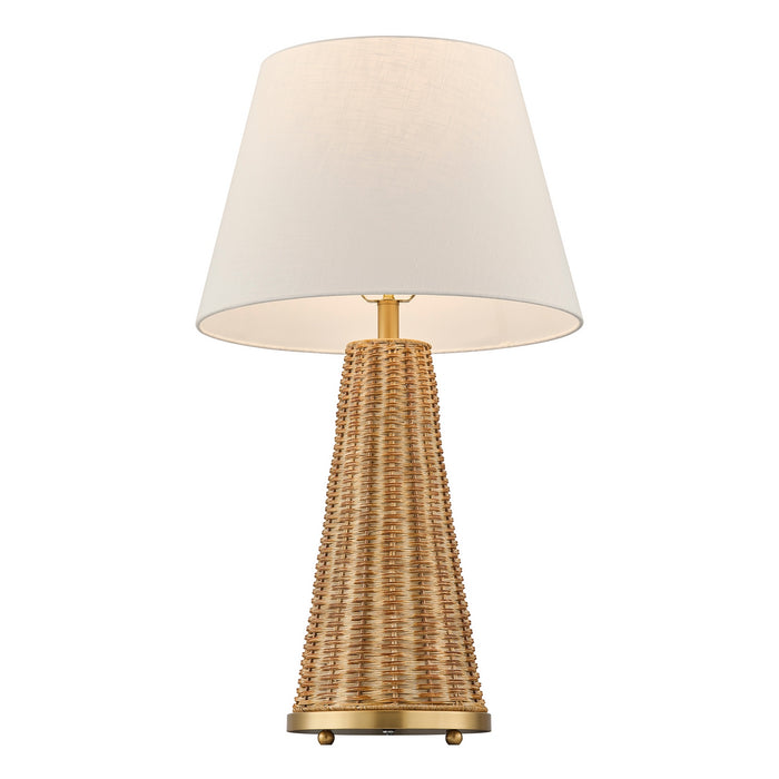 Savoy House - 11-CD27 - One Light Table Lamp - Eleanor - Brass and Wicker